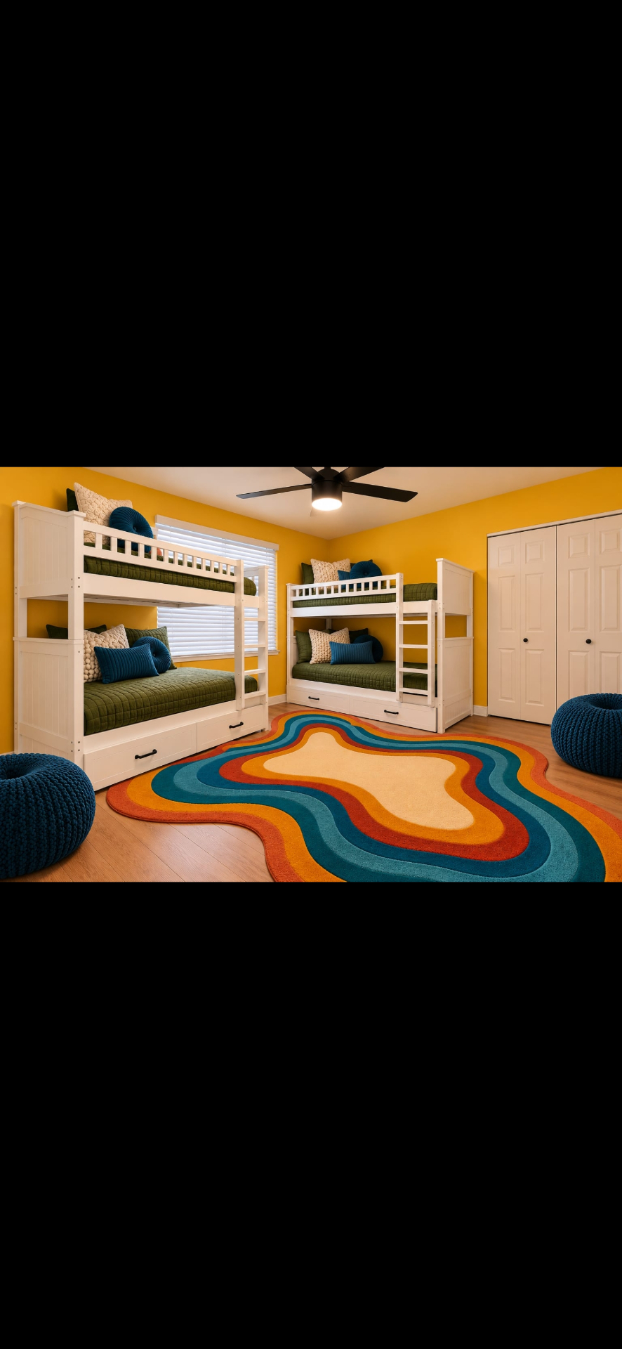 Back Kids’ Bunk Room staging concept