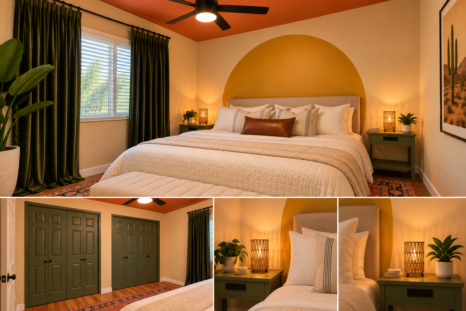 Middle Bedroom staging concept